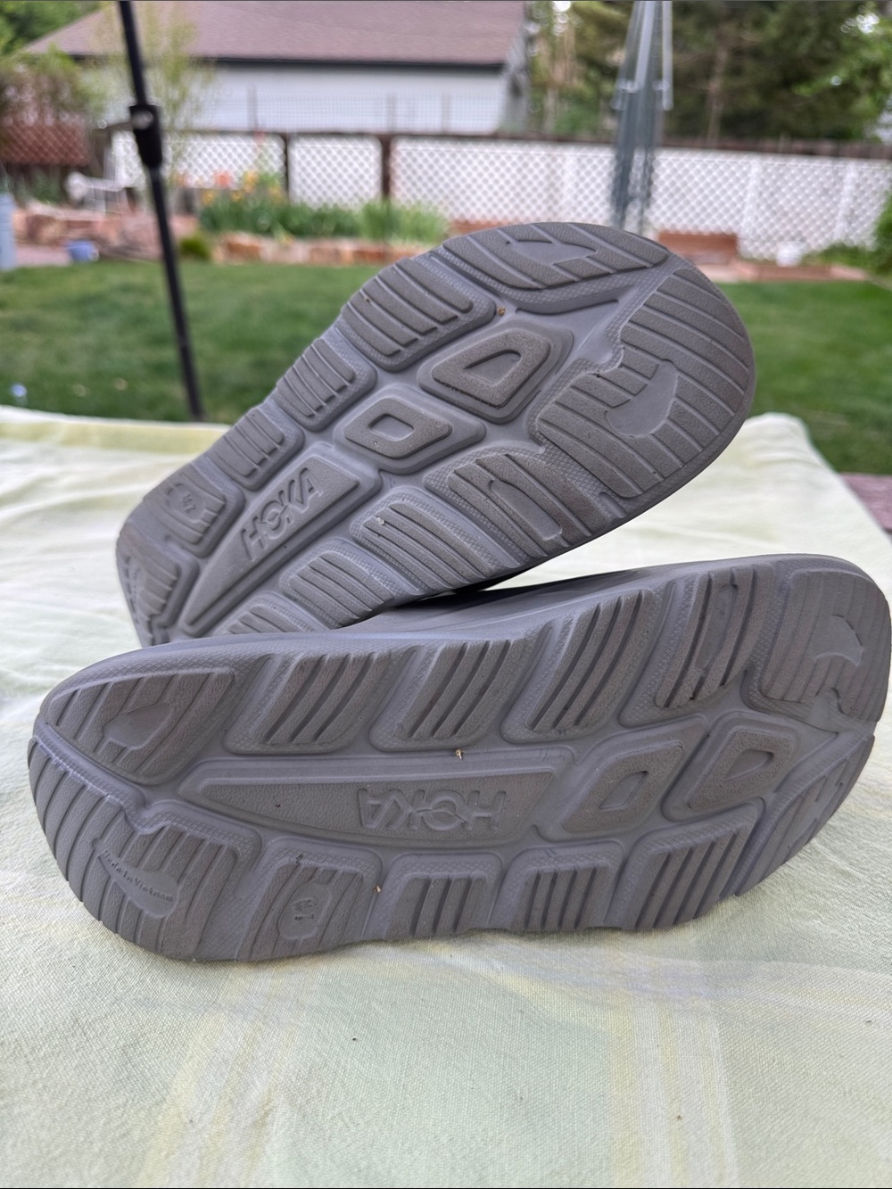 Hoka ORA Recovery Slide 3 Grey Slide Sandals W9 M 7 - Picture 5 of 6
